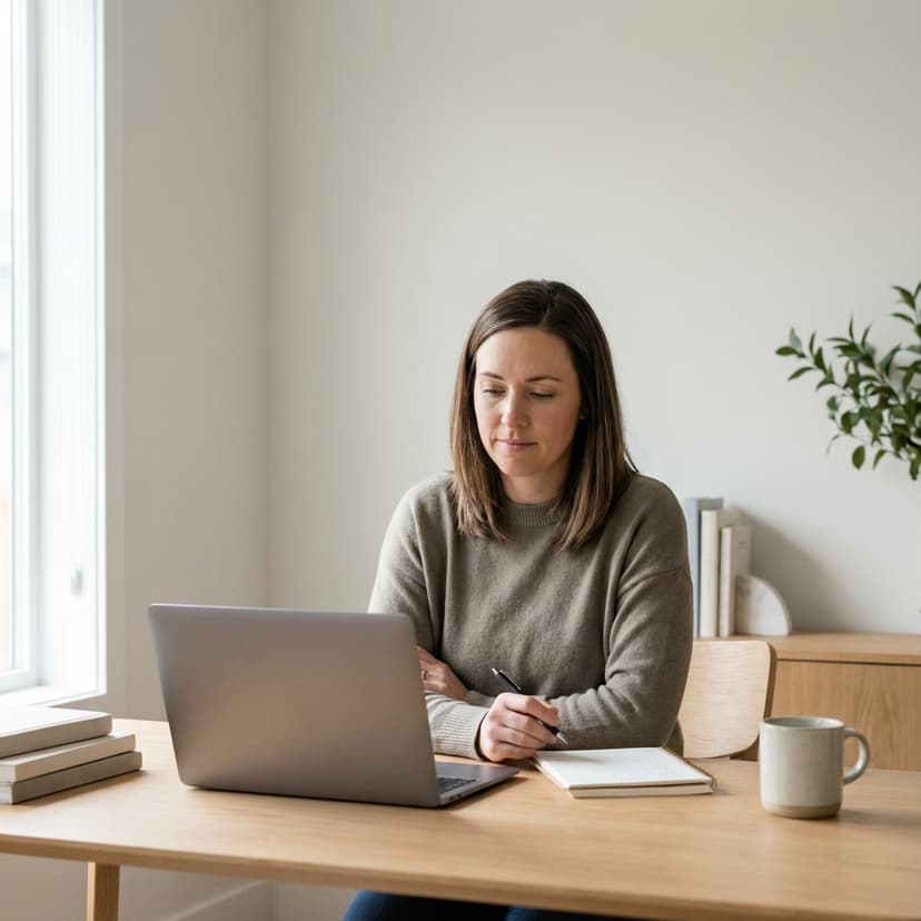 Organized person using MyLifeLedger to manage family finances and important documents